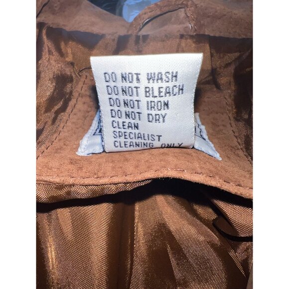 Vintage Style Beige Leather Jacket 2X By Beware - Picture 3 of 8